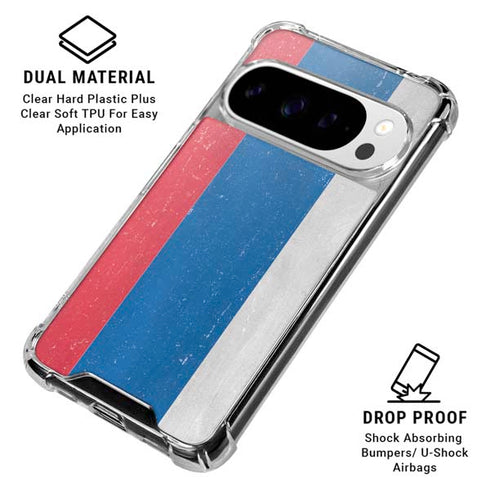 Slovenia Flag Distressed Google Pixel 10 Pro Clear Case